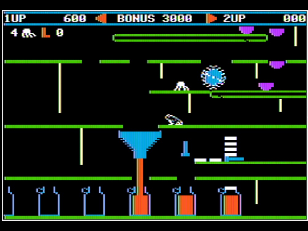 Gameplay of Apple Cider Spider for Apple II